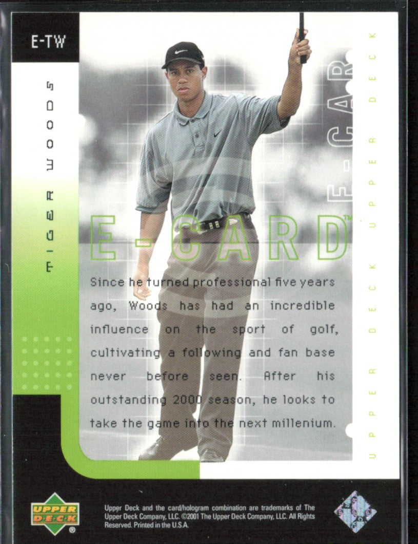 Tiger Woods 2001 Upper Deck e-Card #E-TW