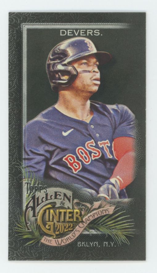 Rafael Devers 2022 Topps Allen & Ginter Mini Black #46 Boston Red Sox