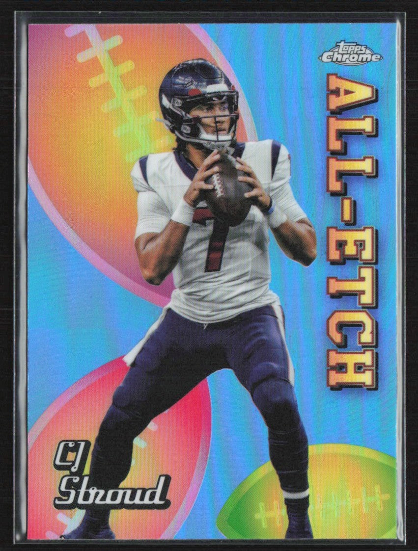 CJ Stroud 2024 Topps Chrome All-Etch Refractor #CAE-CS Houston Texans