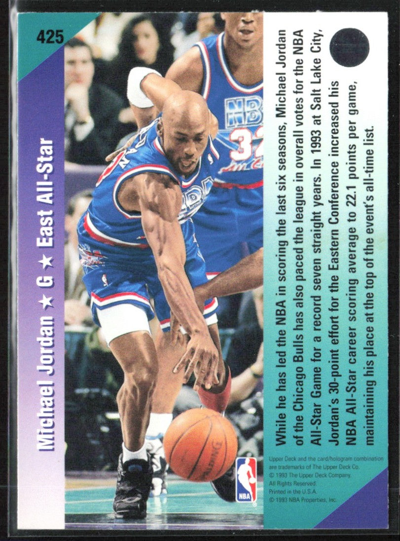 Michael Jordan 1993 Upper Deck All Star Weekend #425 Chicago Bulls