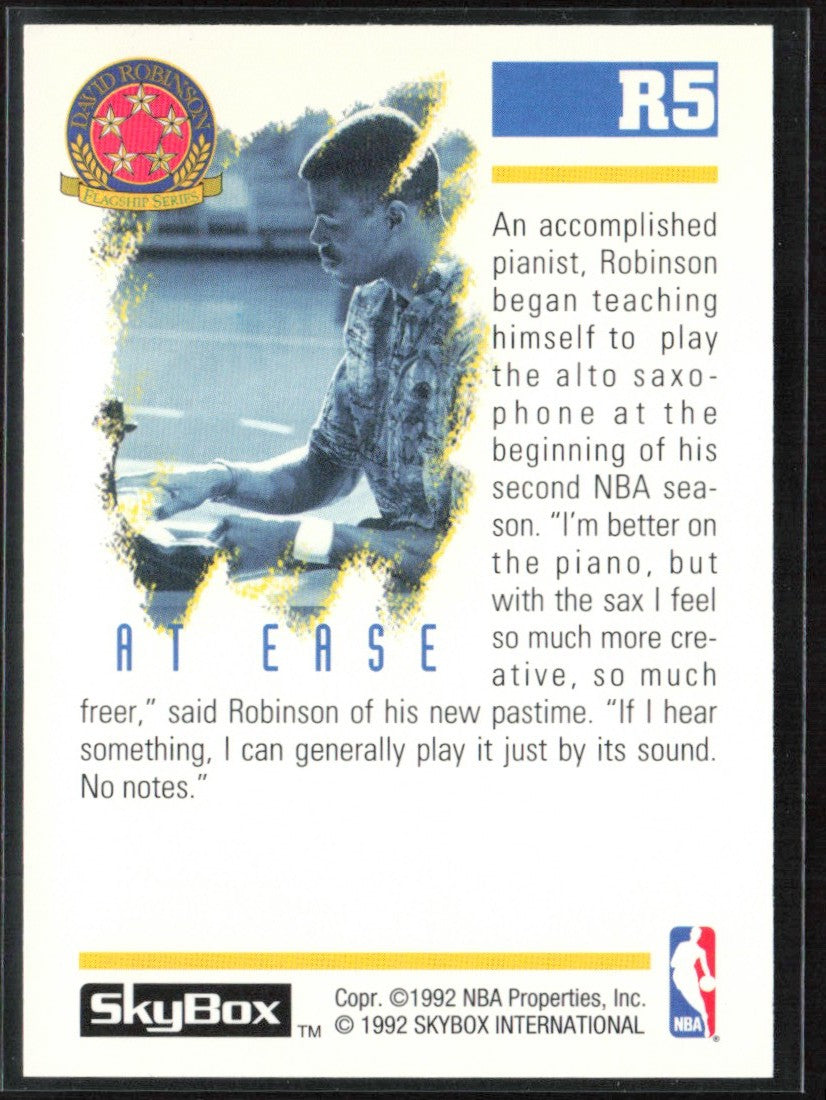 David Robinson 1992 SkyBox David Robinson Flagship Series At Ease #R5