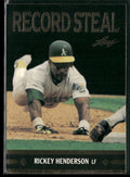 Rickey Henderson 1991 Leaf Gold Rookies Record Steal RC #BC26 Oakland Athletics
