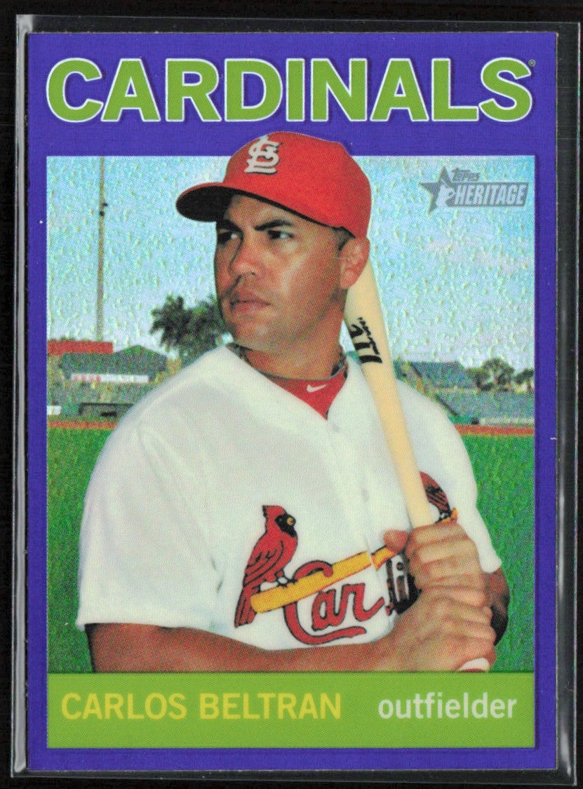 Carlos Beltran 2013 Topps Heritage Chrome Purple Refractor #HC51