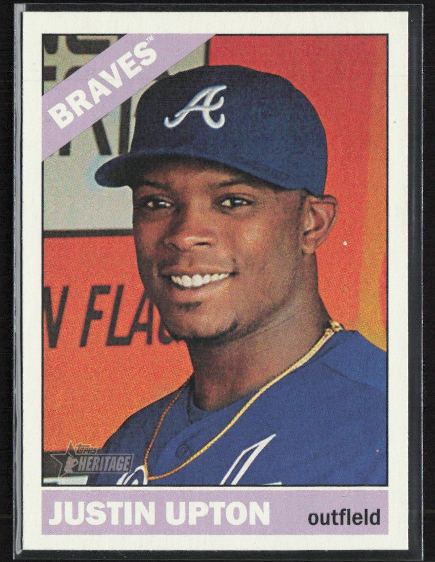 Justin Upton 2015 Topps Heritage SP #436 Atlanta Braves