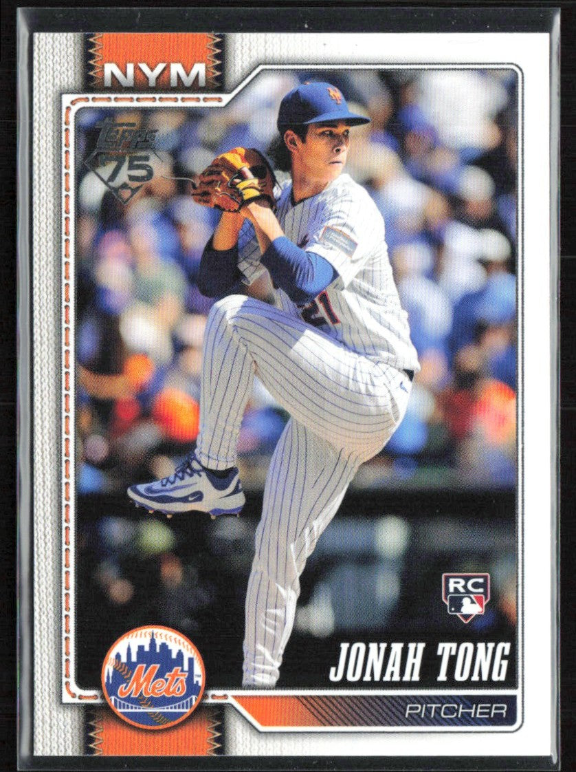 Jonah Tong 2026 Topps RC #4 New York Mets