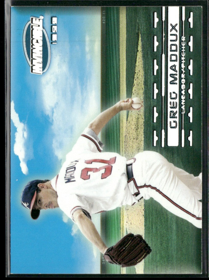 Greg Maddux 1999 Pacific Invincible #3 Atlanta Braves