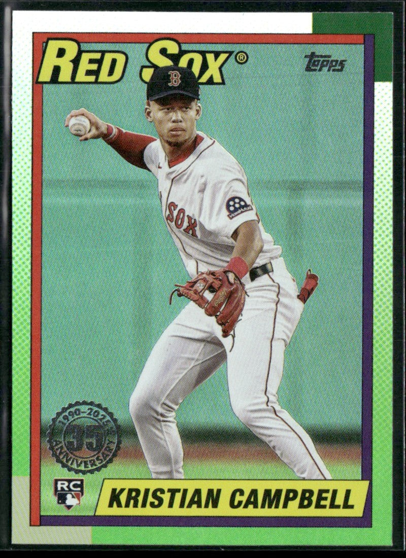 Kristian Campbell 2025 Topps Update 1990 RC #U90-36 Boston Red Sox