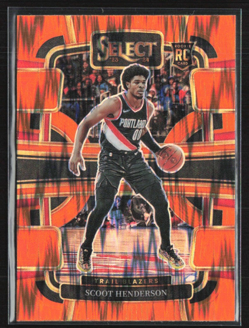 Scoot Henderson 2023 Panini Select Concourse Orange Flash RC #77