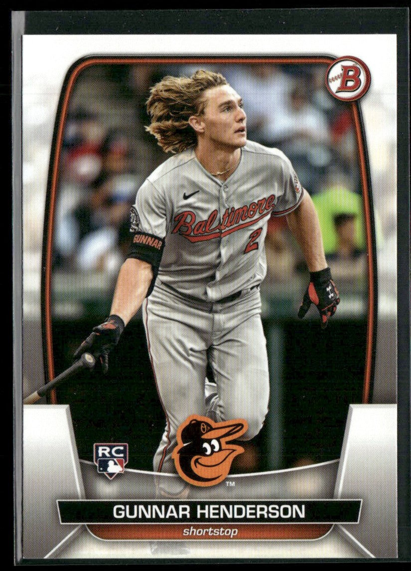 Gunnar Henderson 2023 Bowman RC #65 Baltimore Orioles