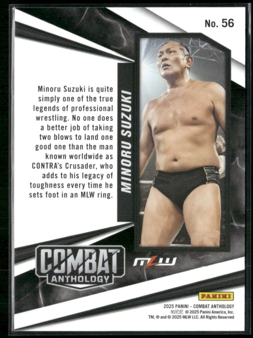Minoru Suzuki 2025 Panini Combat Anthology Red /199 #56