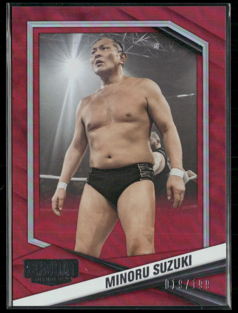 Minoru Suzuki 2025 Panini Combat Anthology Red /199 #56