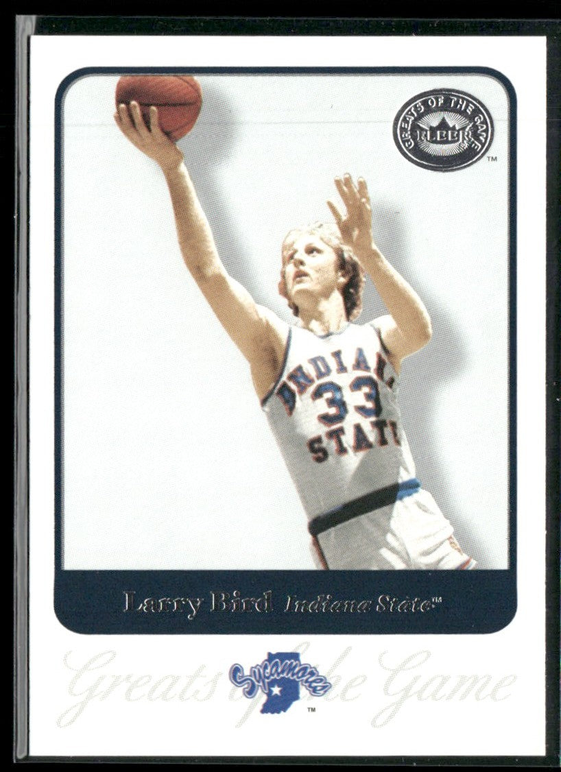 Larry Bird 2001 Fleer Greats of the Game #49 Indiana State Sycamores