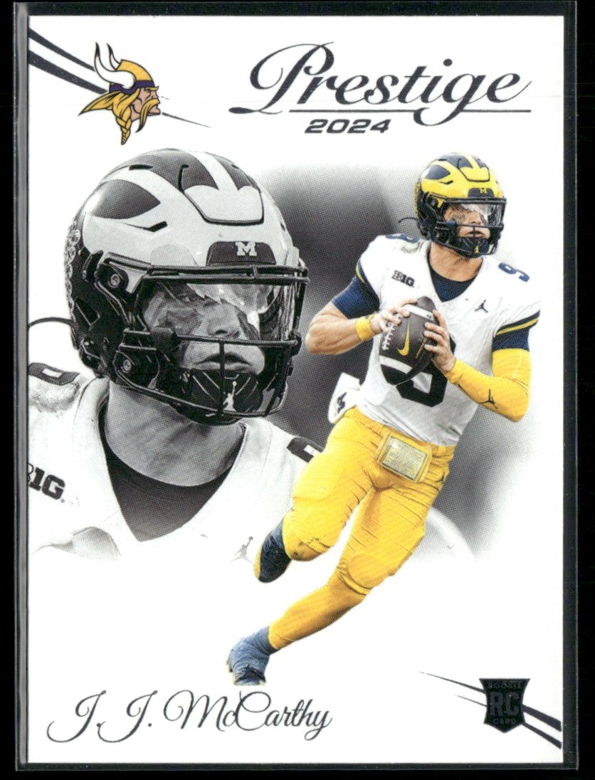 J.J. McCarthy 2024 Panini Prestige RC #311 Minnesota Vikings