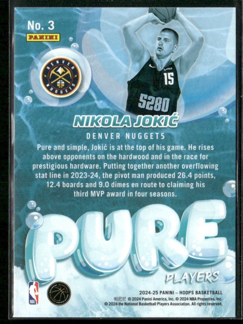 Nikola Jokic 2024 Hoops Pure Players #3 Denver Nuggets