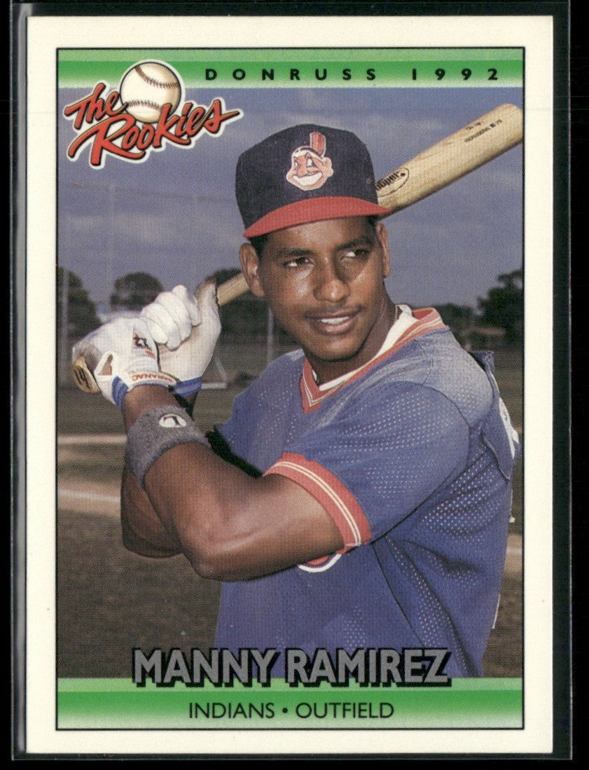 Manny Ramirez 1992 Donruss The Rookies RC #98 Cleveland Indians