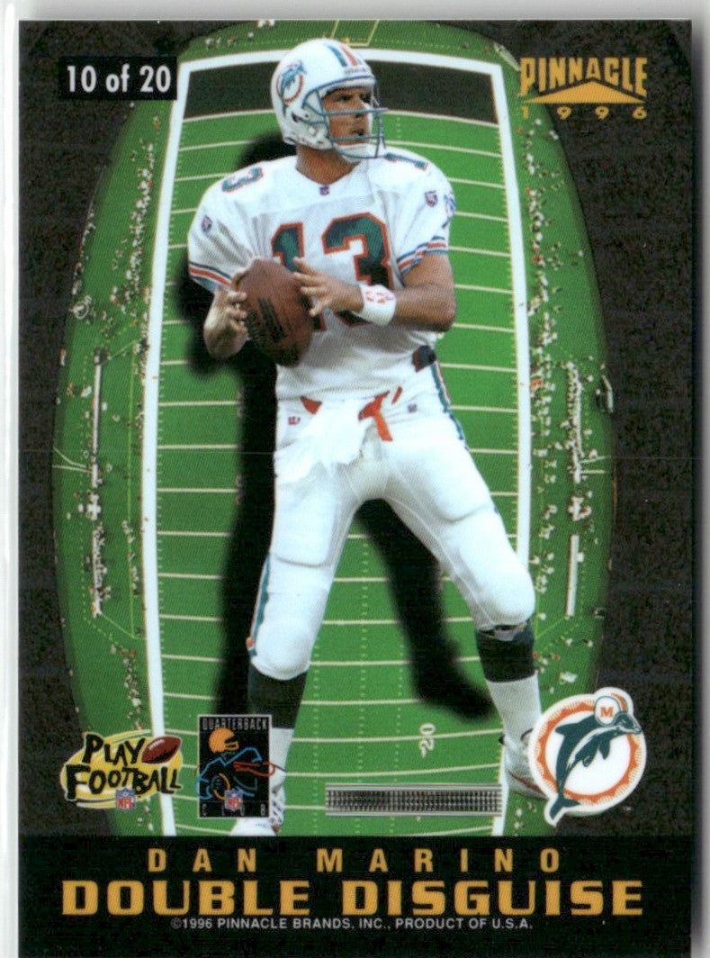 Kerry Collins Dan Marino 1996 Pinnacle Double Disguise #10