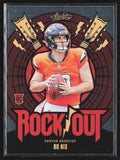 Bo Nix 2024 Panini Absolute Rock Out RC #RO-BNX Denver Broncos