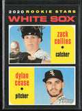 Dylan Cease/ Zack Collins 2020 Topps Heritage RC #13 Chicago White Sox