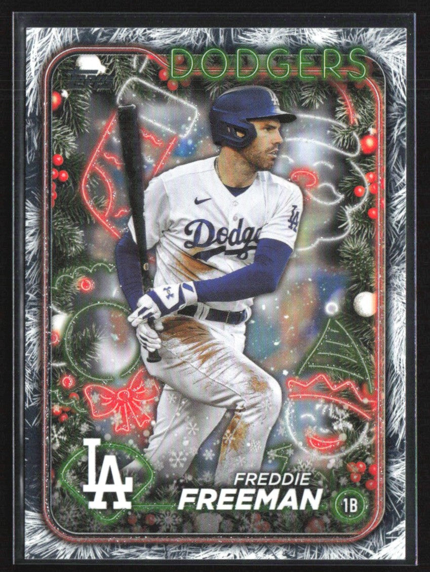 Freddie Freeman 2024 Topps Holiday Holiday Tree #H56 Los Angeles Dodgers