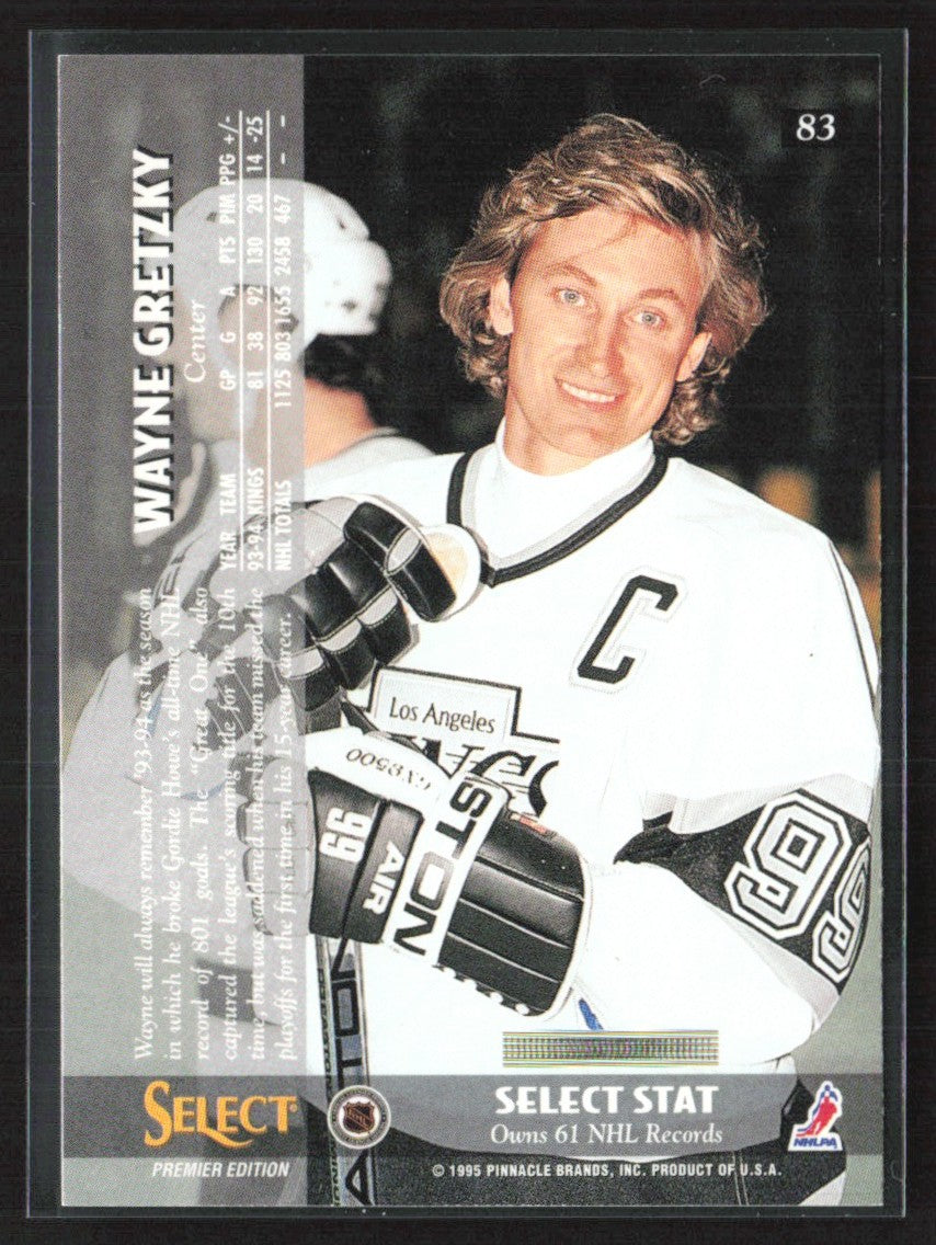 Wayne Gretzky 1994 Select #83 Los Angeles Kings
