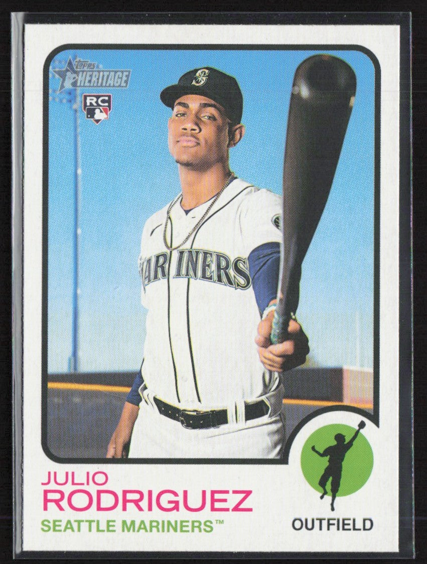 Julio Rodriguez 2022 Topps Heritage RC #700 Seattle Mariners