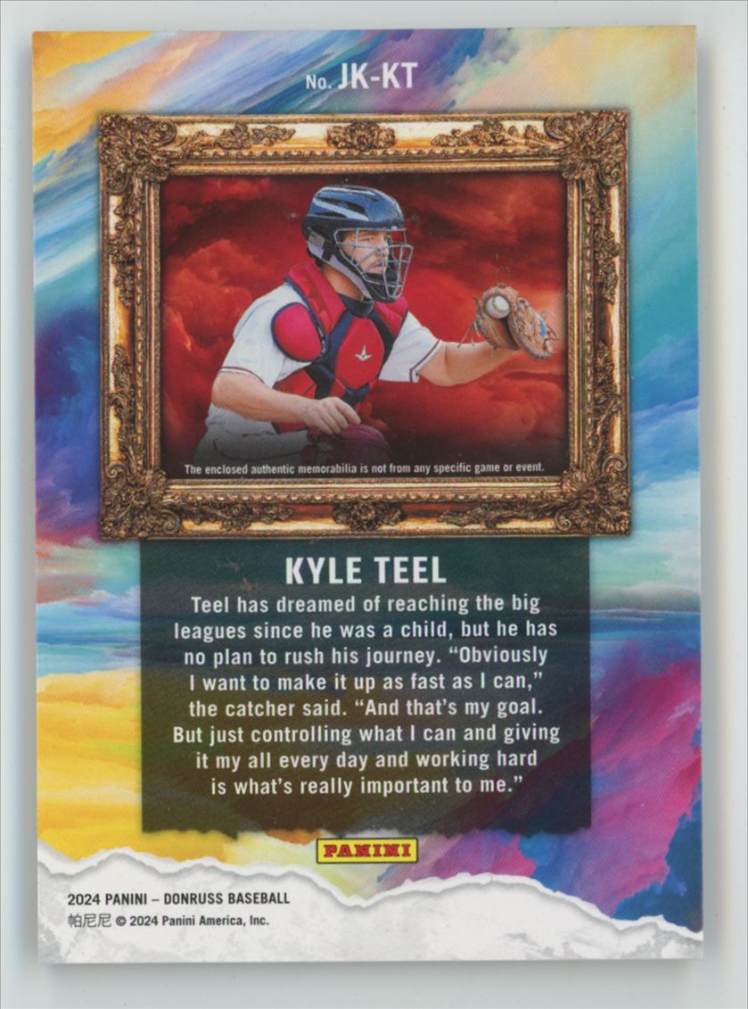 Kyle Teel 2024 Donruss Jersey Kings Jersey #JK-KT Boston Red Sox
