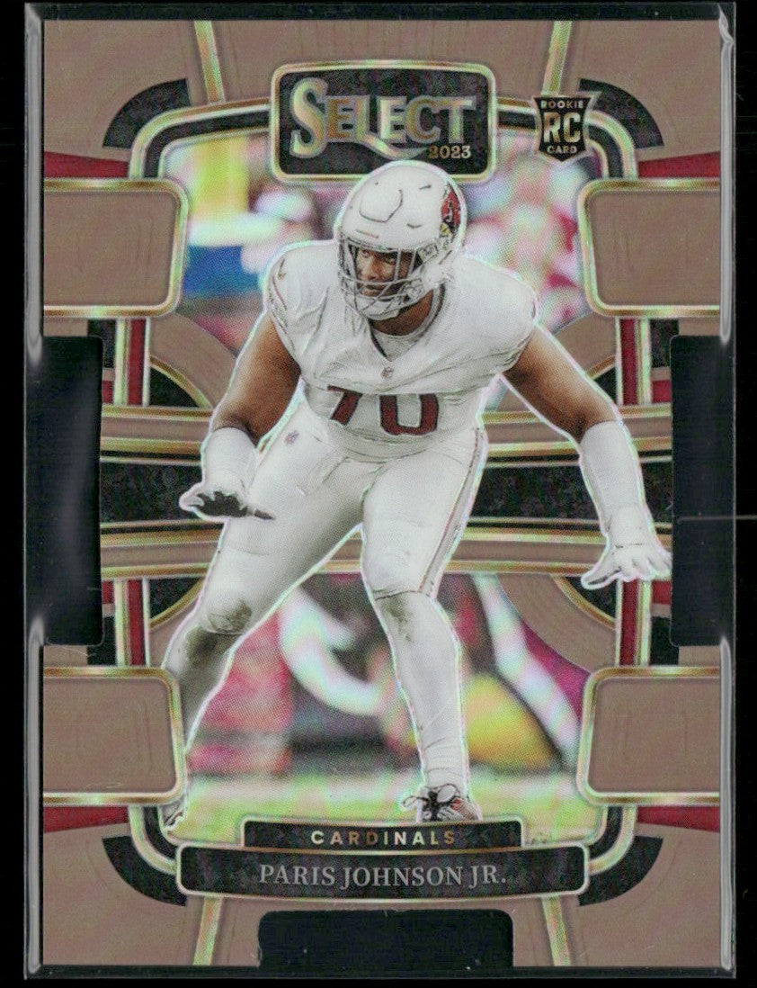 Paris Johnson Jr. 2023 Panini Select Concourse Copper Prizm Die-Cut RC /299 #3