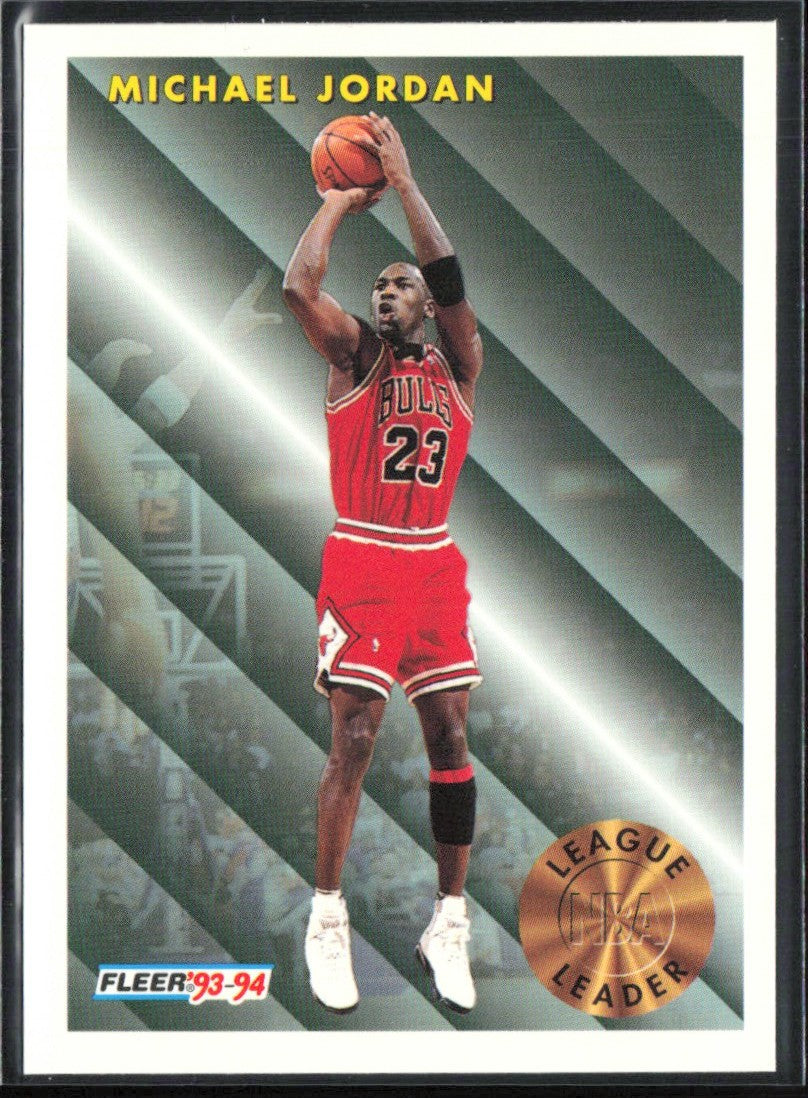 Michael Jordan 1993 Fleer League Leader #224 Chicago Bulls