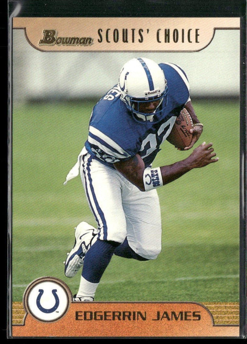 Edgerrin James 1999 Bowman Scout's Choice RC #SC3 Indianapolis Colts