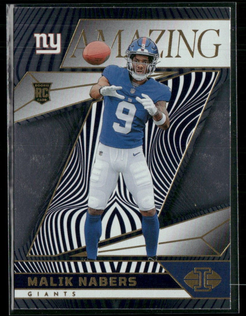 Malik Nabers 2024 Panini Illusions Amazing RC #4 New York Giants