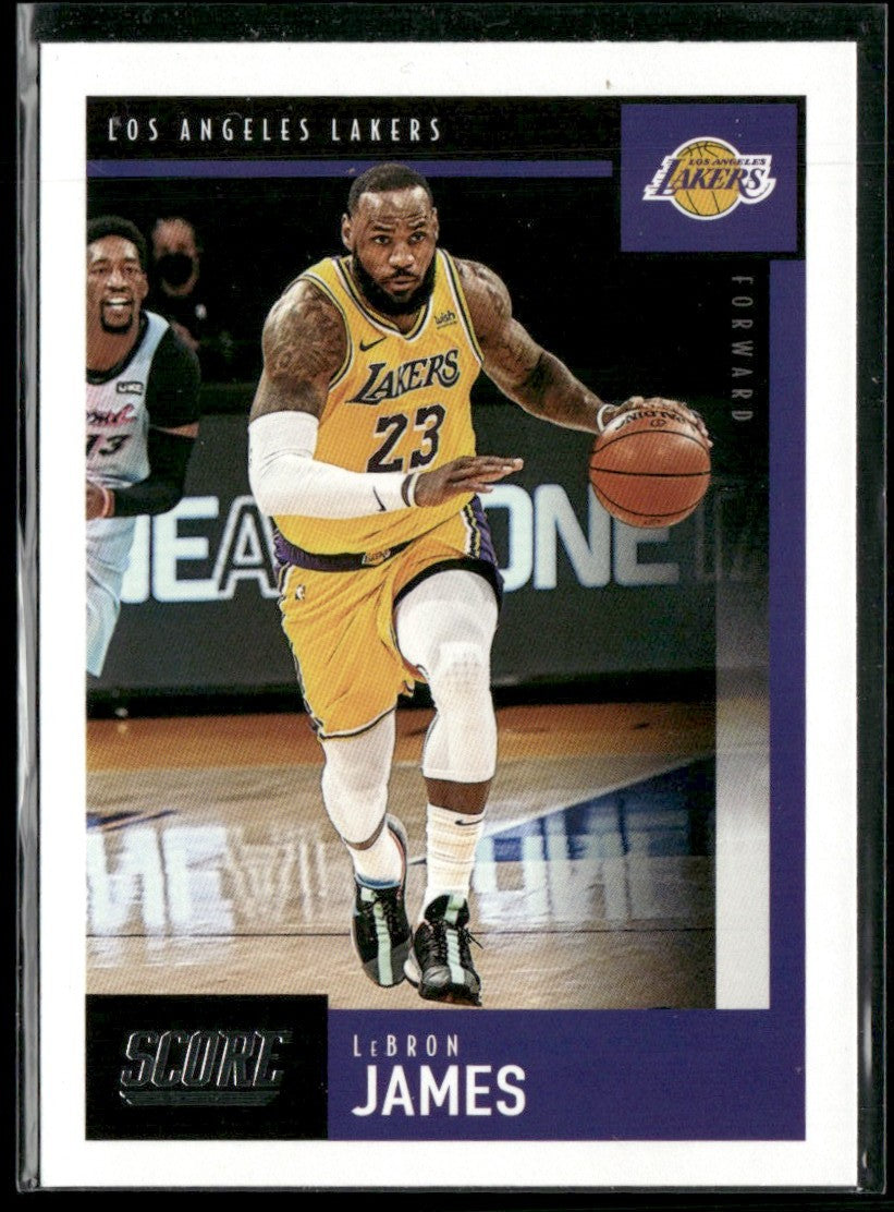 LeBron James 2020 Panini Chronicles Score #614 Los Angeles Lakers
