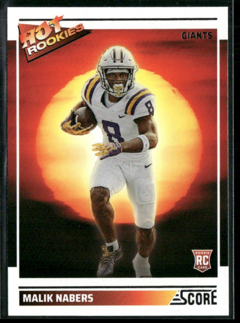 Malik Nabers 2024 Panini Score Hot Rookies RC #6 New York Giants