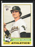 Jacob Wilson 2025 Topps Heritage RC #15 Oakland Athletics