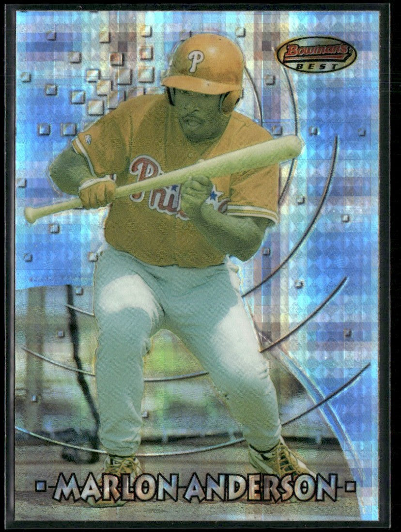 Marlon Anderson 1997 Bowman's Best Atomic Refractor #174 Philadelphia Phillies