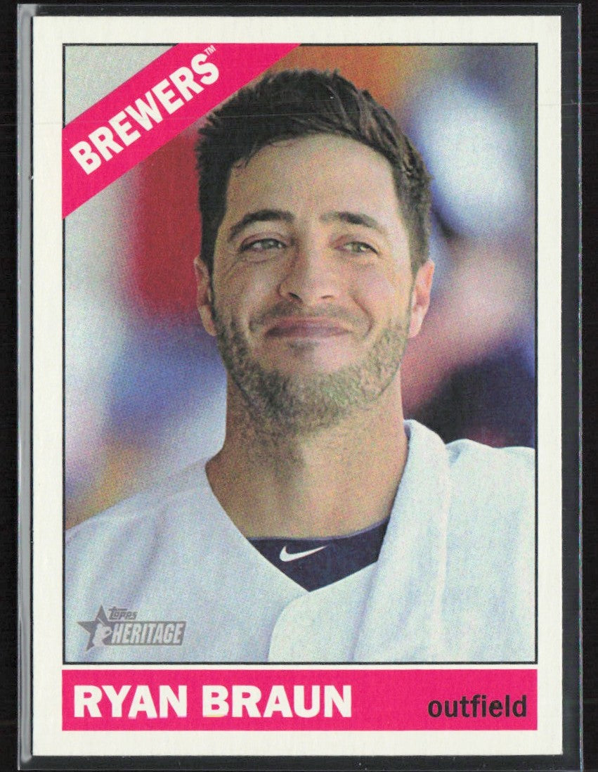 Ryan Braun 2015 Topps Heritage SP #474 Milwaukee Brewers