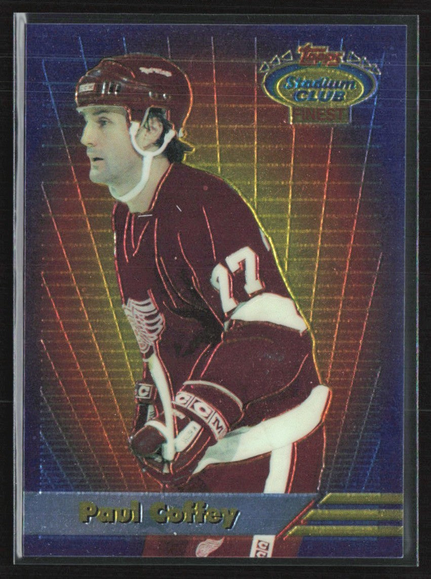 Paul Coffey 1993 Topps Stadium Club Finest #4 Detroit Red Wings