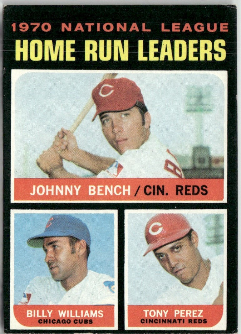 Bench Williams Perez 1971 Topps #66 Cincinnati Reds