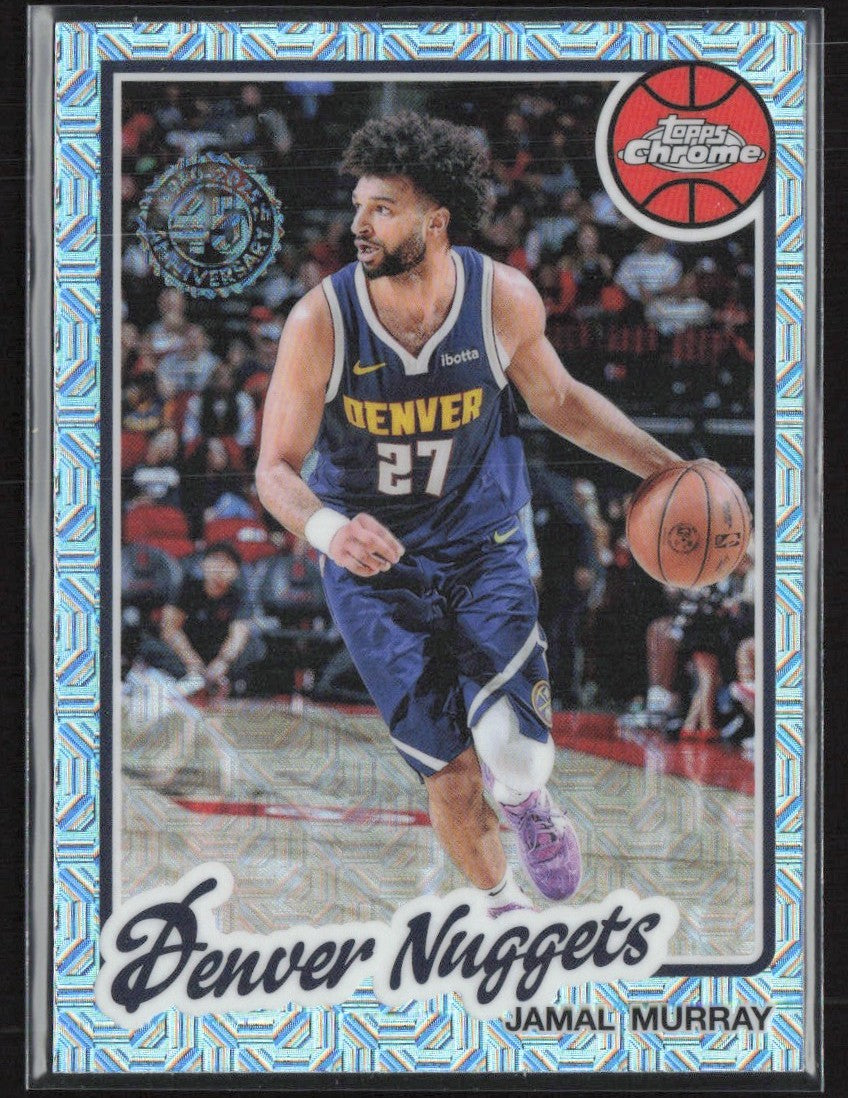 Jamal Murray 2025 Topps 1980-81 Chrome Silver Pack Mojo #TC-JM Denver Nuggets