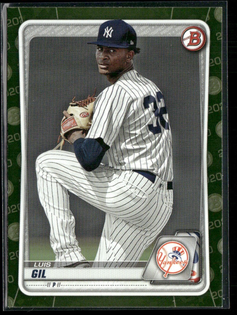 Luis Gil 2020 Bowman Camo #BP-132 New York Yankees