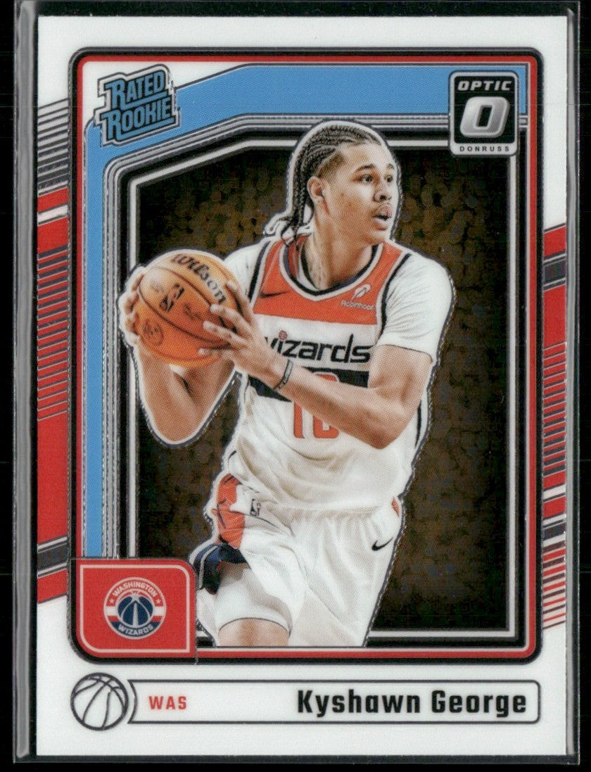Kyshawn George 2024 Donruss Optic RC #299 Washington Wizards