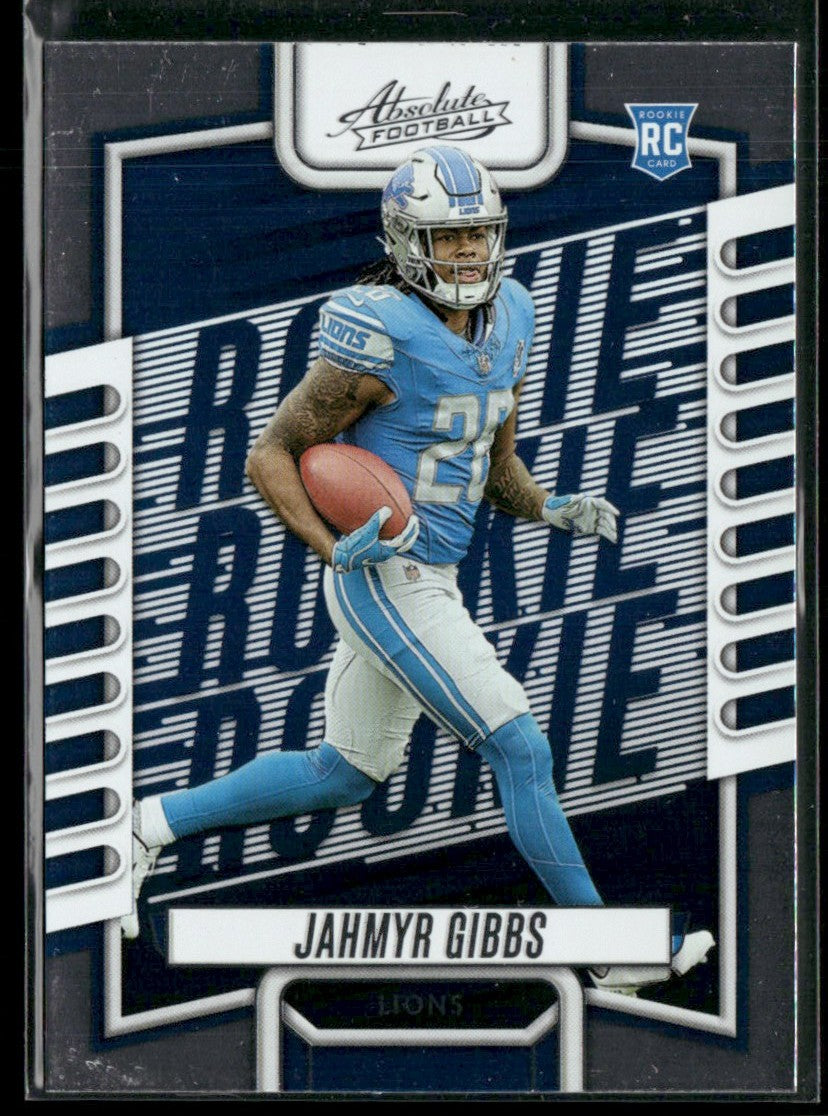 Jahmyr Gibbs 2023 Panini Absolute RC #108 Detroit Lions