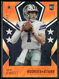 Ben DiNucci 2020 Panini Rookies & Stars Orange RC /99 #153 Dallas Cowboys