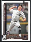 Jackson Jobe 2025 Topps RC #490 Detroit Tigers