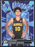 Zaccharie Risacher 2024 Donruss Optic My House Purple #13 Atlanta Hawks