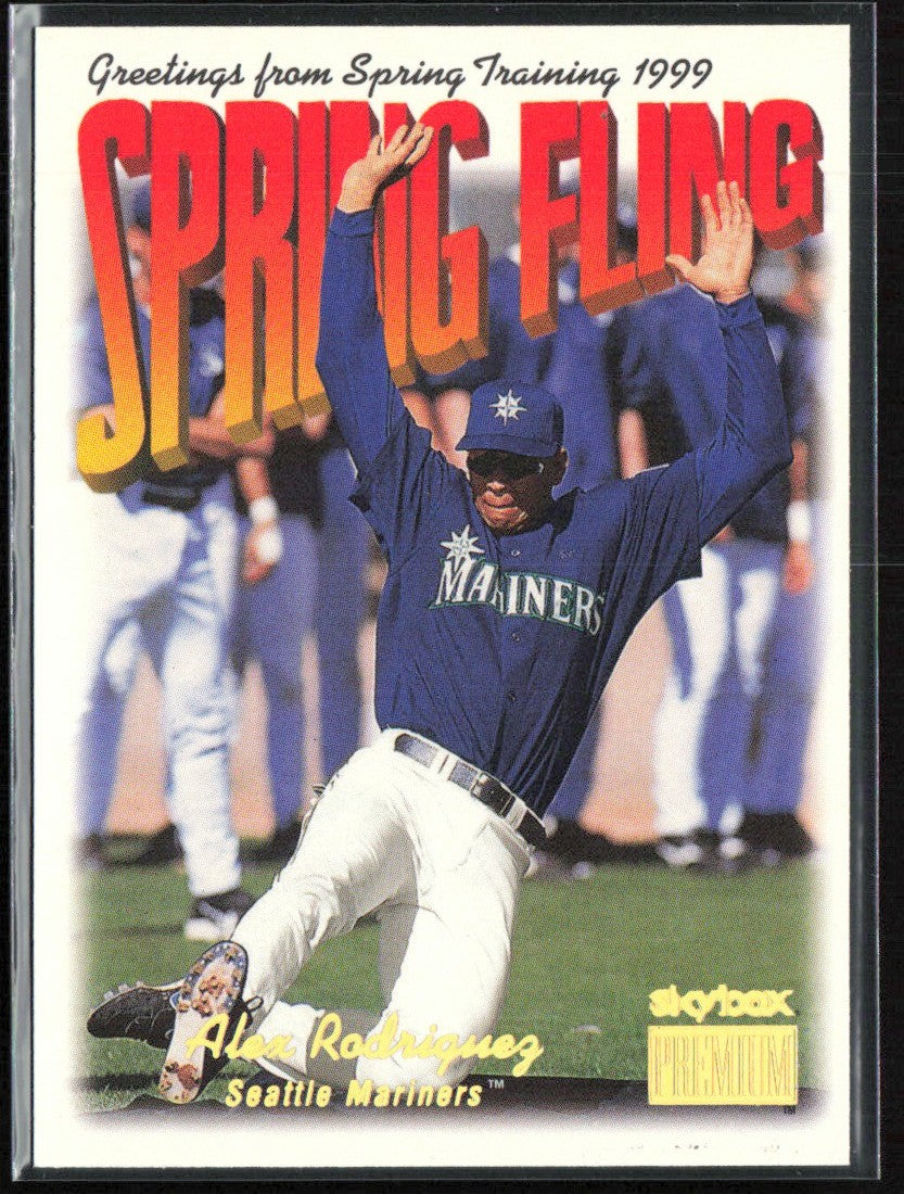 Alex Rodriguez 1999 SkyBox Premium Spring Fling #288 Seattle Mariners