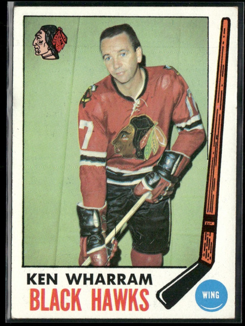 Ken Wharram 1969 Topps #74 Chicago Blackhawks