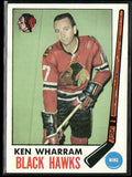 Ken Wharram 1969 Topps #74 Chicago Blackhawks