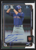 Desmond Lindsay 2015 Bowman Draft Chrome 1st AUTO #BCA-DL New York Mets