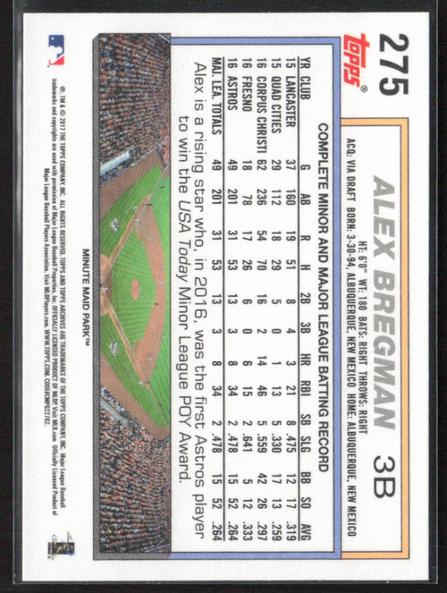 Alex Bregman 2017 Topps Archives Sliding, Horizontal RC #275 Houston Astros