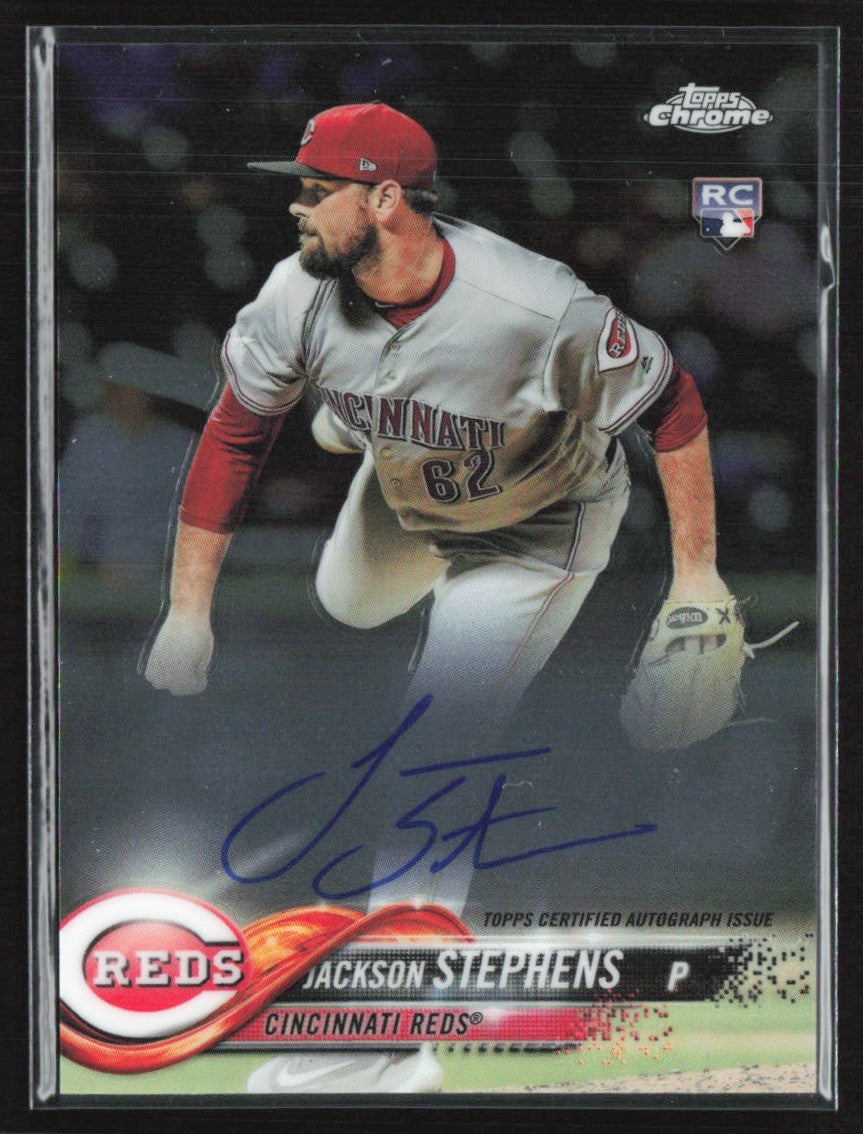 Jackson Stephens 2018 Topps Chrome RC AUTO #RA-JS Cincinnati Reds